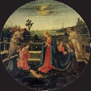Filippino Lippi The Adoration of the Infant Christ France oil painting artist